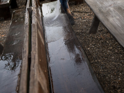 Gillamoos Biergarten Weissbierstadl | © Marco Holzhäuser