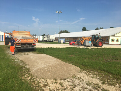 Gillamoos Aufbau | © Stadt Abensberg