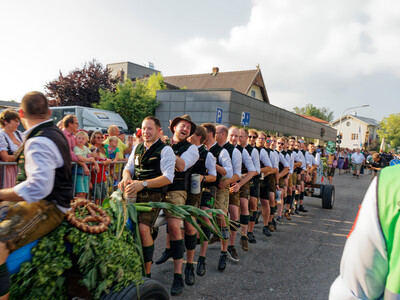Aventinus Buam auf ihrem Maibaum | © Scherübl