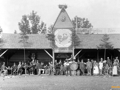 Historische Aufnahme des Gillamoos in Abensberg um 1900 | © Stadt Abensberg