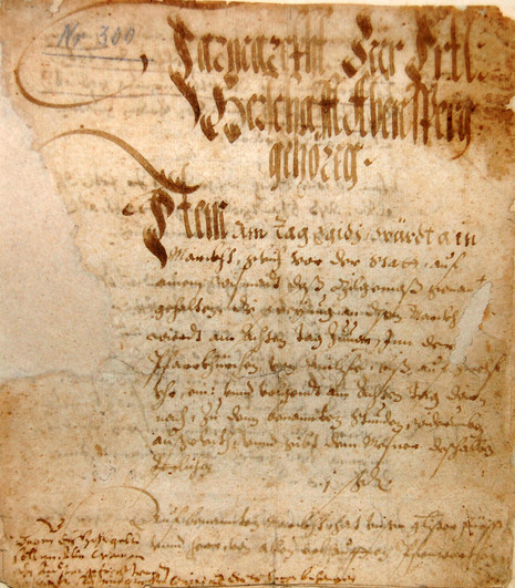 Fotografierte Urkunde der ersten Marktordnung des Gillamoos in Abensberg | © Stadtmuseum Abensberg