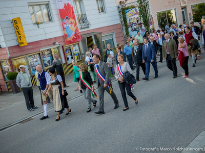 Gillamoos Auszug Bürgermeister der Partnerstädte
