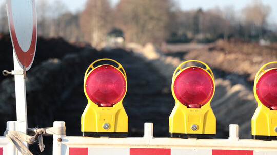 Umleitung wegen Straßenarbeiten 