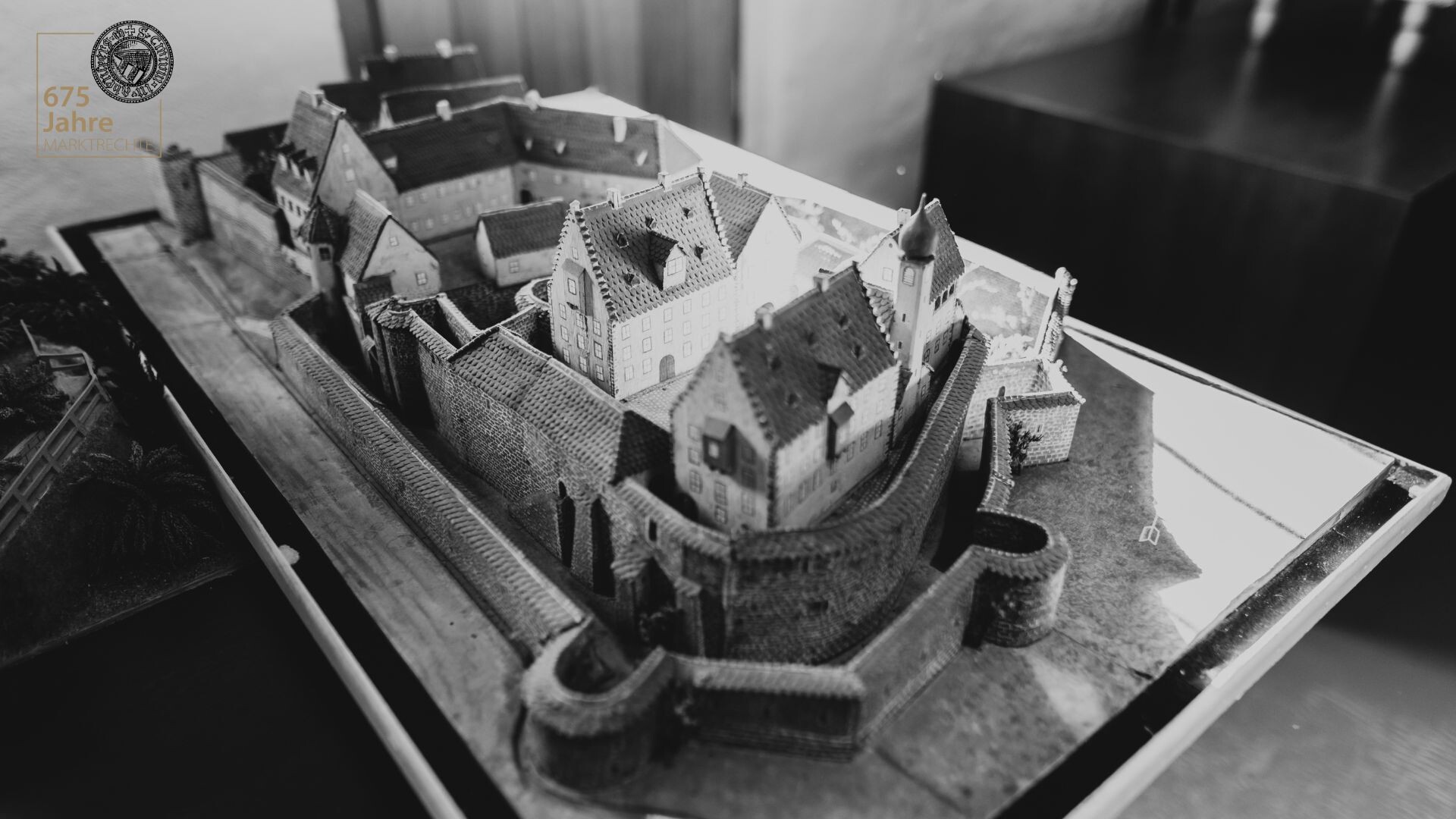 Modell der Burganlage Abensberg