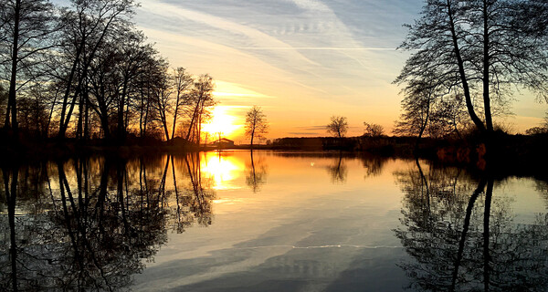 Sonnenuntergang am Gillaweiher
