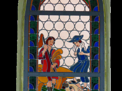 vierzehntes Fenster Kreuzgang, Aus der Not geboren