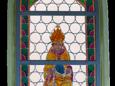 elftes Fenster Kreuzgang, Heiliger Petrus, Peterskirche