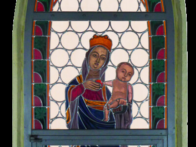 neuntes Fenster Kreuzgang, Aunkofener Madonna