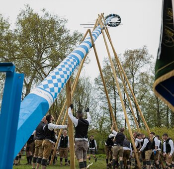 Maibaumaufstellen der Aventinus Buam e.V.
