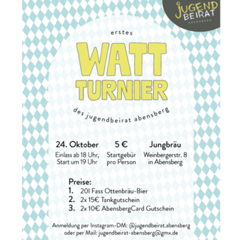 1. Wattturnier des Jugendbeirats Abensberg
